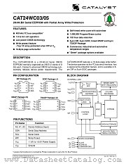 CAT24WC03 datasheet pdf Catalyst Semiconductor