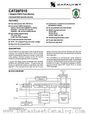 CAT28F010 datasheet pdf Catalyst Semiconductor