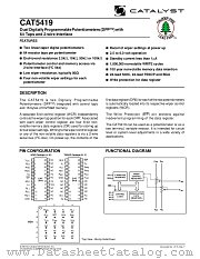 CAT5419 datasheet pdf Catalyst Semiconductor