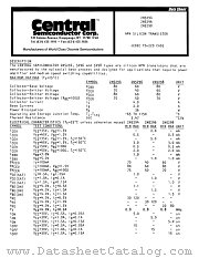 2N5294 datasheet pdf Central Semiconductor