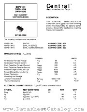 CMPD1001 datasheet pdf Central Semiconductor