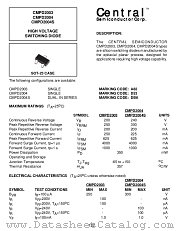 CMPD2003 datasheet pdf Central Semiconductor