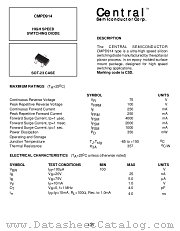 CMPD914 datasheet pdf Central Semiconductor