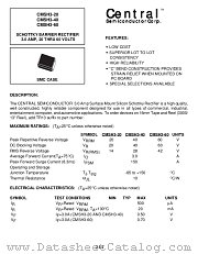 CMSH3-40 datasheet pdf Central Semiconductor