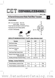 CEP4060L datasheet pdf Chino-Excel Technology