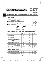 CEB603AL datasheet pdf Chino-Excel Technology