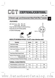 CEP7030L datasheet pdf Chino-Excel Technology