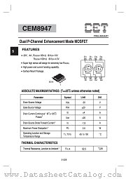 CEM8947 datasheet pdf Chino-Excel Technology
