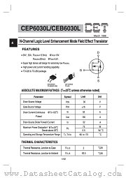 CEP6030L datasheet pdf Chino-Excel Technology