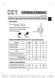 CEB803AL datasheet pdf Chino-Excel Technology