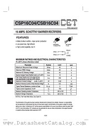 CSB16C04 datasheet pdf Chino-Excel Technology