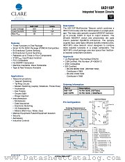 IAD110PR datasheet pdf Clare Inc