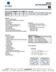 LBA126PTR datasheet pdf Clare Inc