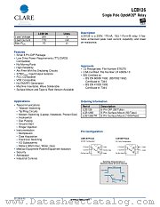 LCB126 datasheet pdf Clare Inc