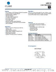 LOC110STR datasheet pdf Clare Inc