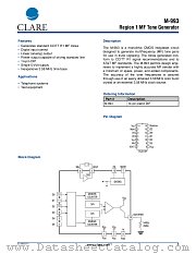 M-993 datasheet pdf Clare Inc