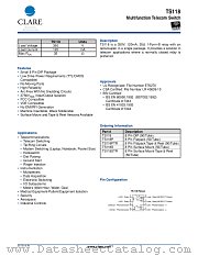 TS118PTR datasheet pdf Clare Inc