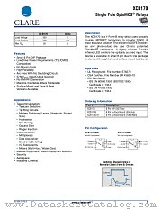 XCB170STR datasheet pdf Clare Inc
