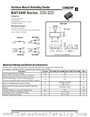 BAT54SW datasheet pdf Comchip Technology