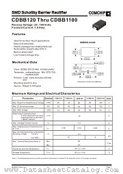CDBB160 datasheet pdf Comchip Technology