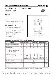 CDBW0530 datasheet pdf Comchip Technology