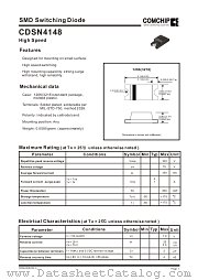 CDSN4148 datasheet pdf Comchip Technology