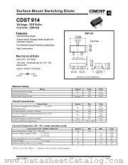 CDST914 datasheet pdf Comchip Technology