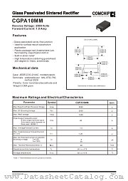 CGPA10MM datasheet pdf Comchip Technology