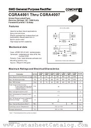 CGRA4005 datasheet pdf Comchip Technology