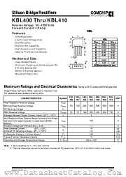 KBL410 datasheet pdf Comchip Technology