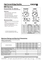 MB datasheet pdf Comchip Technology