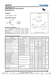 2N7002-G datasheet pdf Comchip Technology