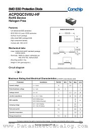 ACPDQC5V0U-HF datasheet pdf Comchip Technology