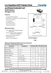 ACPDQC5V0USP-HF datasheet pdf Comchip Technology