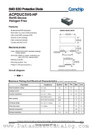 ACPDUC5V0-HF datasheet pdf Comchip Technology
