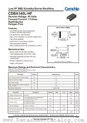 CDBA140L-HF datasheet pdf Comchip Technology