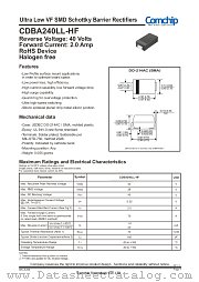 CDBA240LL-HF datasheet pdf Comchip Technology