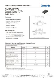 CDBA5819-G datasheet pdf Comchip Technology