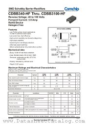 CDBB340-HF datasheet pdf Comchip Technology