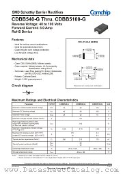 CDBB540-G datasheet pdf Comchip Technology