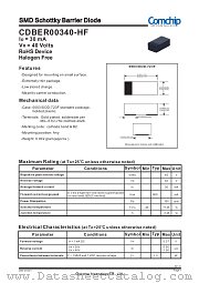 CDBER00340-HF datasheet pdf Comchip Technology
