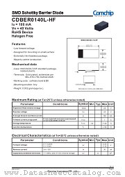 CDBER0140L-HF datasheet pdf Comchip Technology