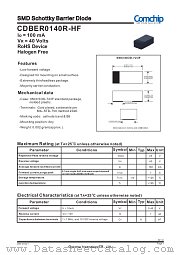 CDBER0140R-HF datasheet pdf Comchip Technology