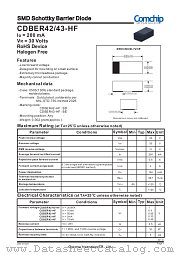 CDBER42-HF datasheet pdf Comchip Technology