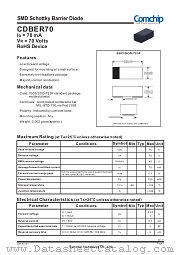 CDBER70 datasheet pdf Comchip Technology