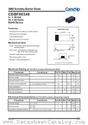 CDBF00340 datasheet pdf Comchip Technology