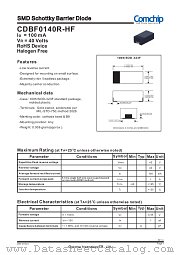 CDBF0140R-HF datasheet pdf Comchip Technology