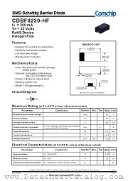 CDBF0230-HF datasheet pdf Comchip Technology