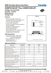 CDBFN160-HF datasheet pdf Comchip Technology