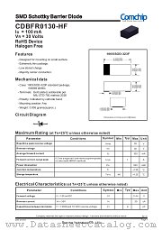 CDBFR0130-HF datasheet pdf Comchip Technology